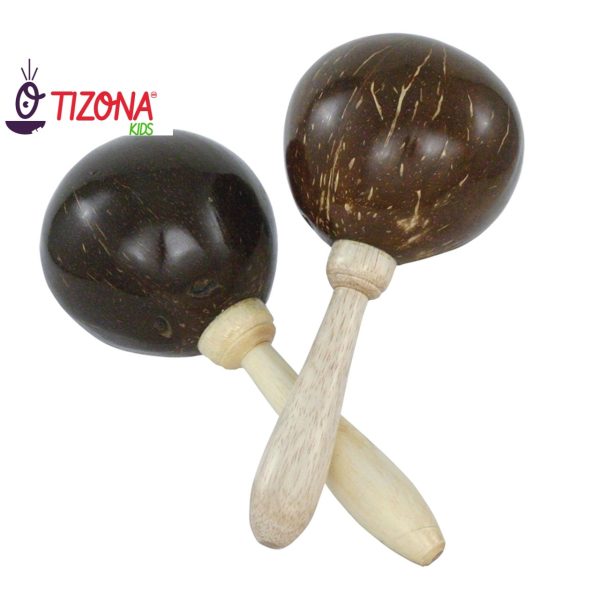 PAR DE MARACAS COCO. - Imagen 2