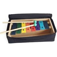Metalofono Diatónico 8 Notas de Colores con Funda