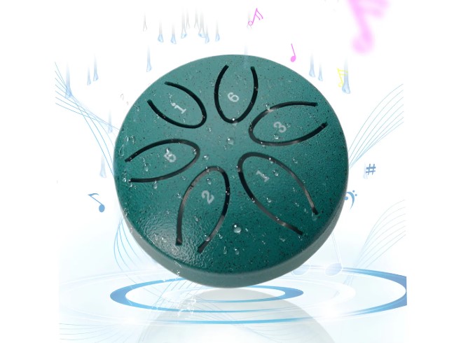 Tambor De Lluvia De 3 Pulgadas, 6 Tonos